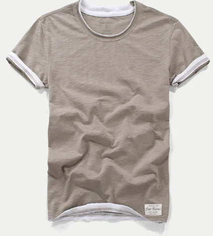 Men's Cotton Bamboo T-Shirt - Casual Vintage Style