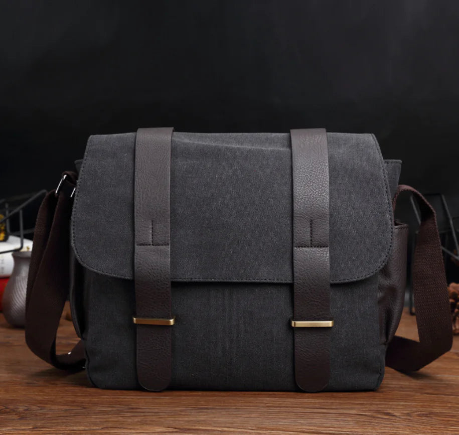 Men's Canvas Crossbody Travel Bag (Shoulder Bag)