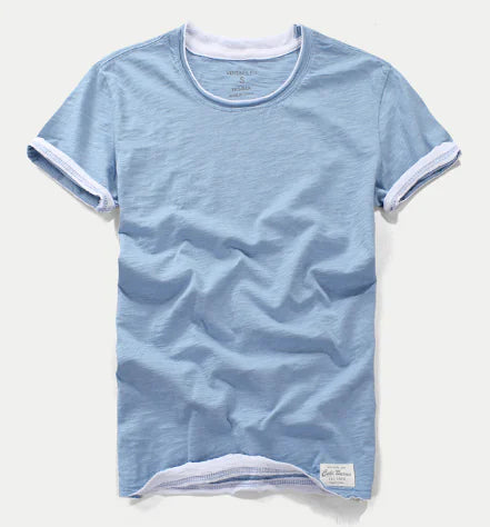 Men's Cotton Bamboo T-Shirt - Casual Vintage Style