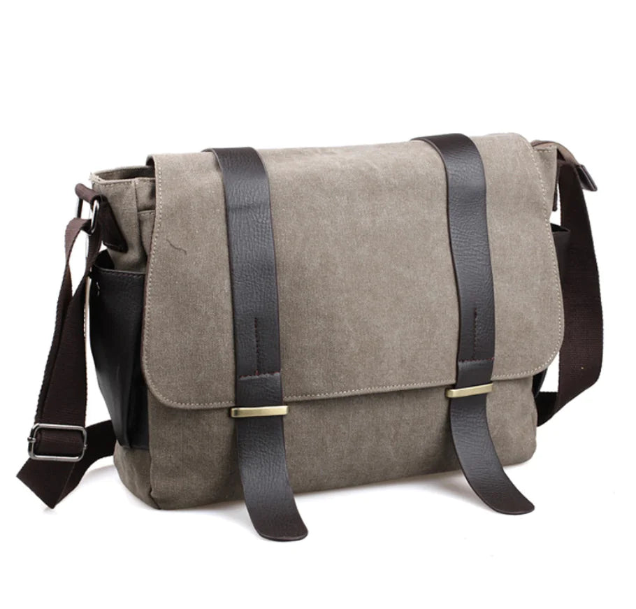 Men's Canvas Crossbody Travel Bag (Shoulder Bag)