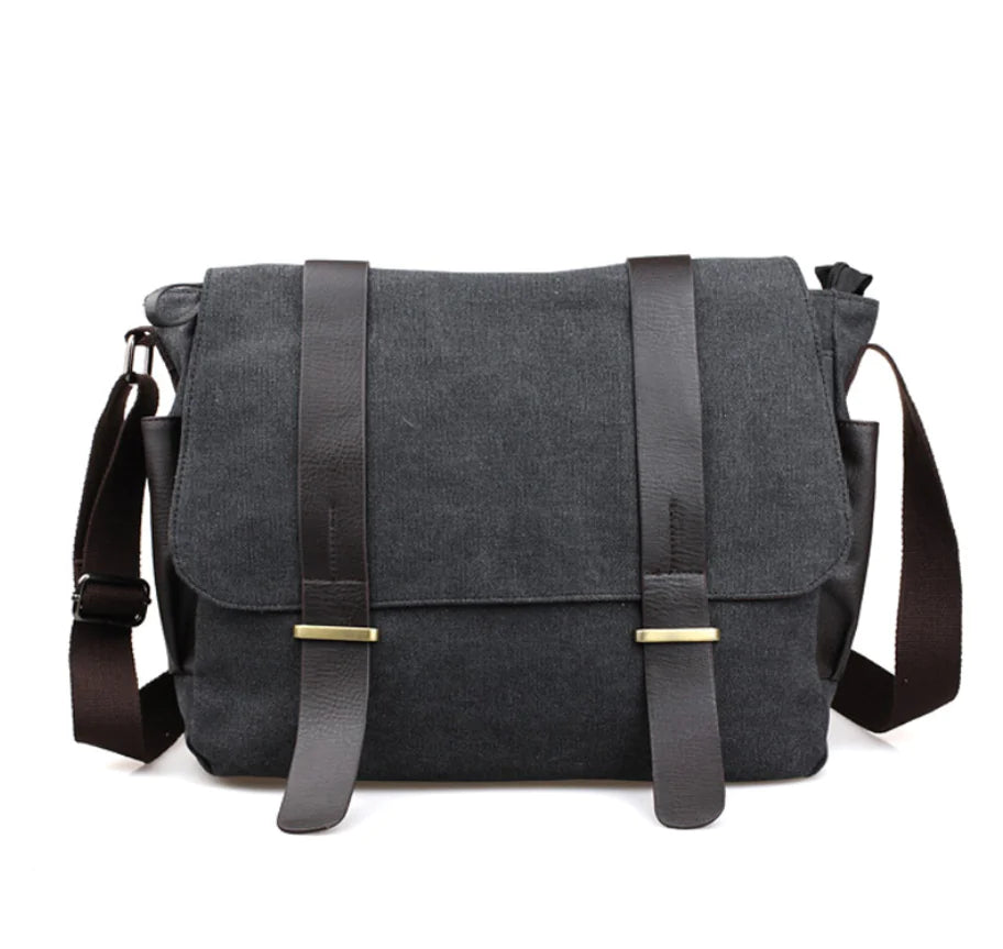 Men's Canvas Crossbody Travel Bag (Shoulder Bag)