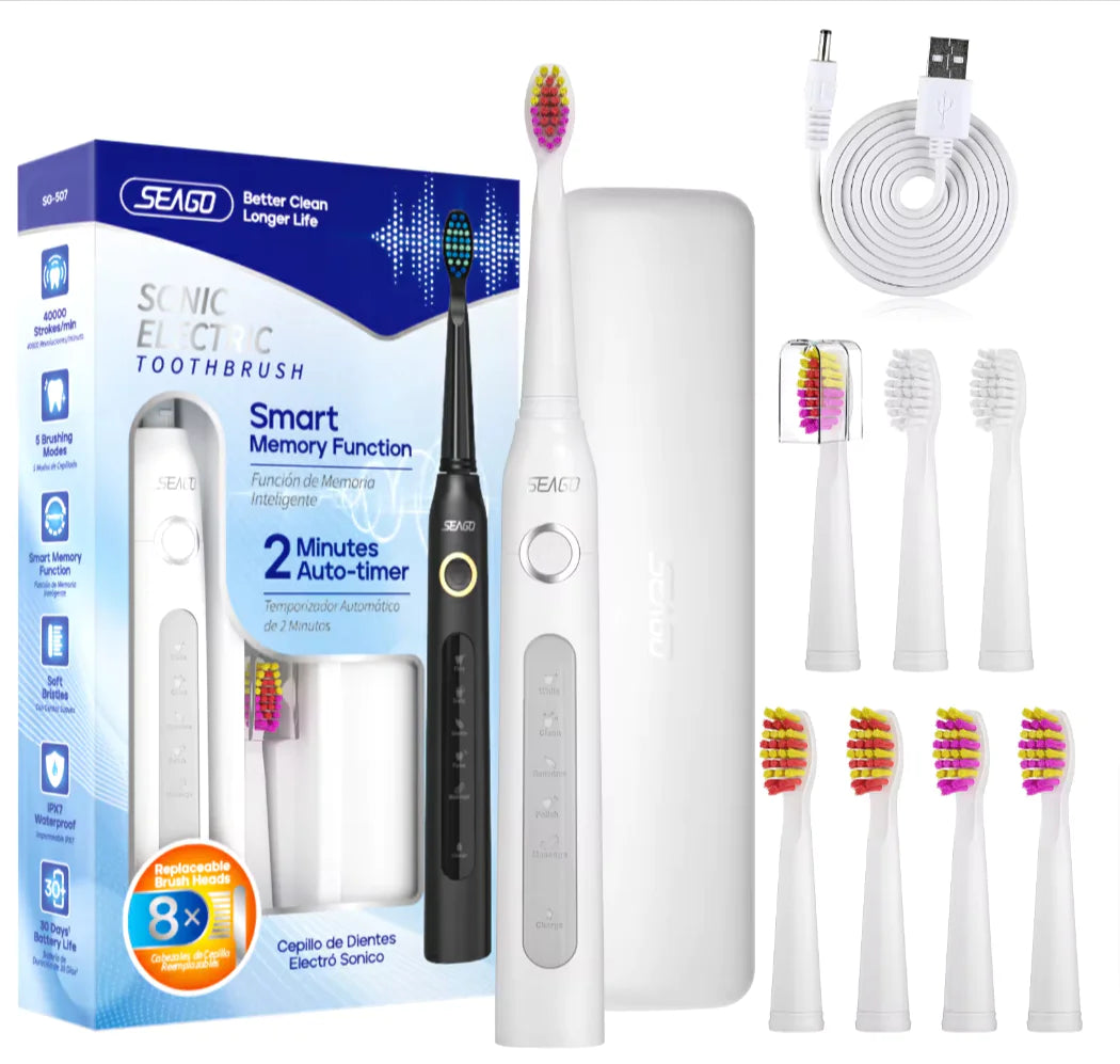 Seago Sonic Electric Toothbrush Cleaning Teeth