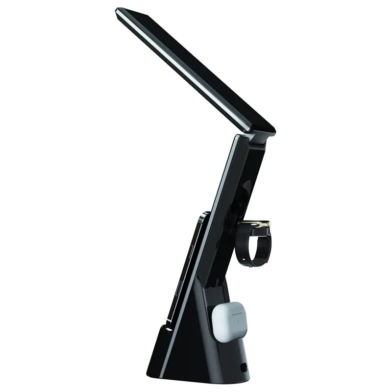 3 in 1 QI Wireless Charger LED Desk Lamp With Alarm.