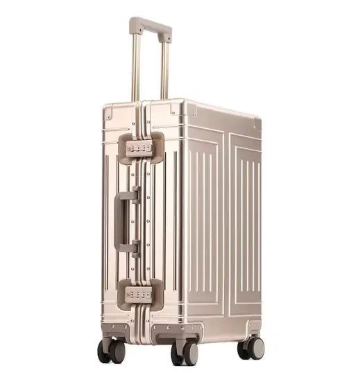 All-Aluminum Rolling Travel Suitcase High-Quality