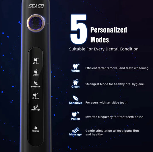 Seago Sonic  Electric Toothbrush Cleaning Teeth