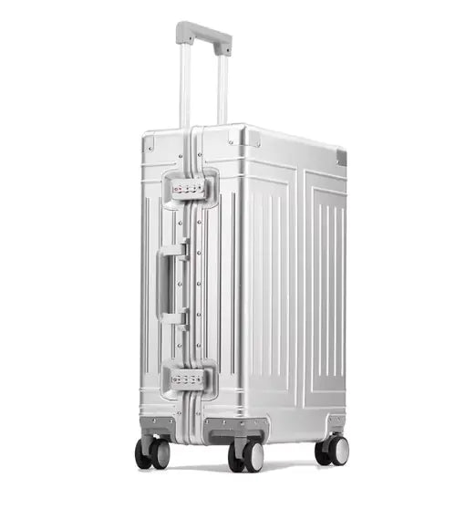 All-Aluminum Rolling Travel Suitcase High-Quality