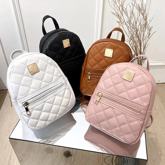 Mini Backpack For Women PU Leather Multifunction