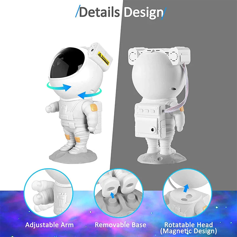 Astronaut Projector Galaxy Starry Sky LED Lamp Remote