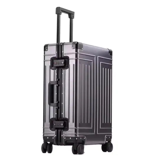 All-Aluminum Rolling Travel Suitcase High-Quality