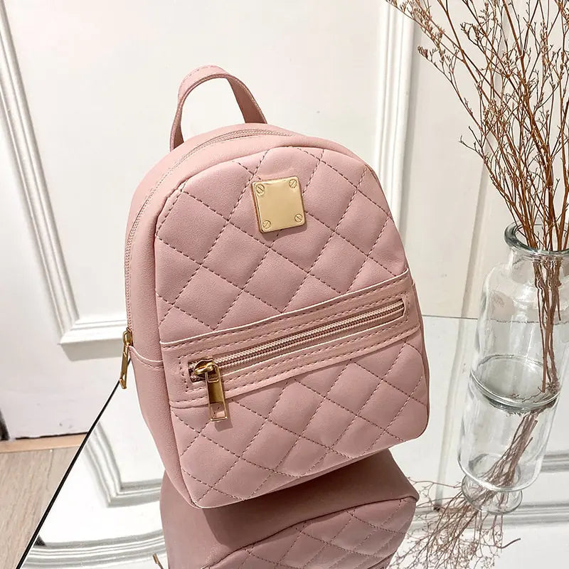 Mini Backpack For Women PU Leather Multifunction