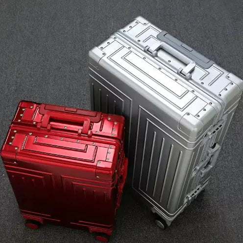 All-Aluminum Rolling Travel Suitcase High-Quality