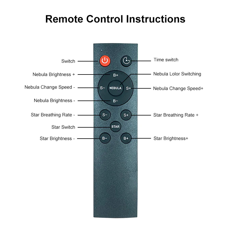 Astronaut Projector Galaxy Starry Sky LED Lamp Remote