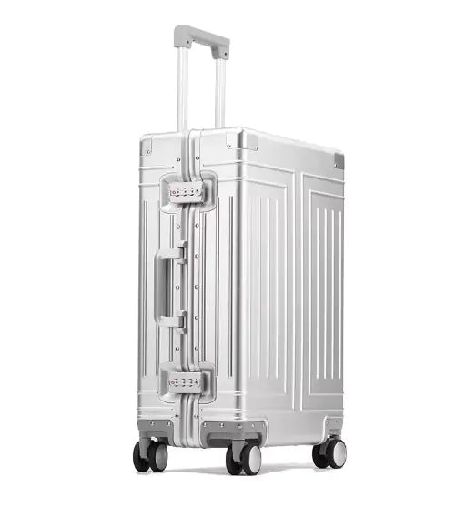 All-Aluminum Rolling Travel Suitcase High-Quality