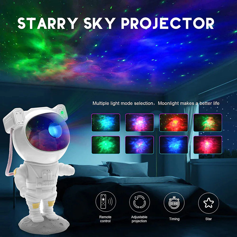 Astronaut Projector Galaxy Starry Sky LED Lamp Remote