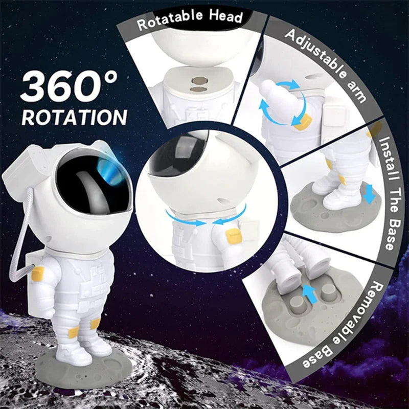 Astronaut Projector Galaxy Starry Sky LED Lamp Remote