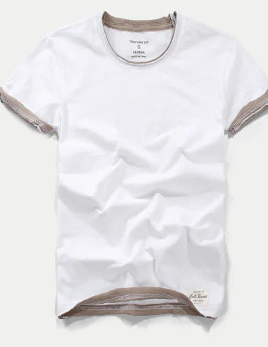 Men's Cotton Bamboo T-Shirt - Casual Vintage Style