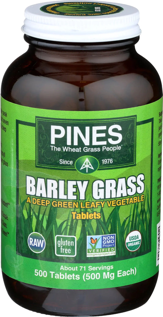 Pines Organic Barley Grass500 mg500 Count Tablets